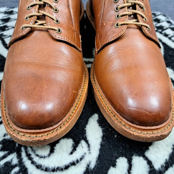 Men Allen Edmonds Stewart 6031 Wingtip Oxfords Brown Leather 7.5 B Narrow main image 10